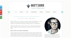 Desktop Screenshot of mattshirkpublicdefender.com
